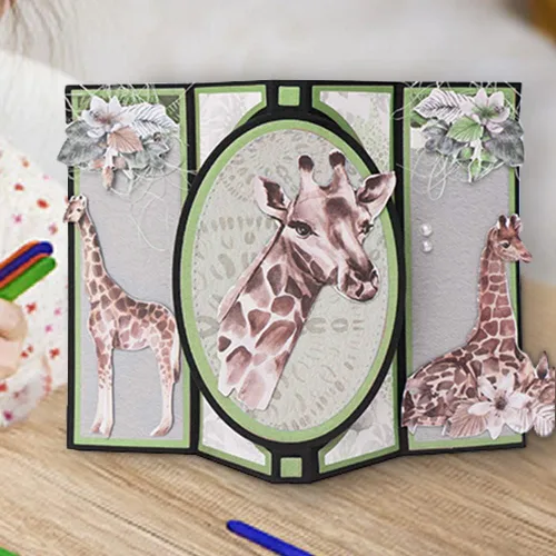 Vista 3 de Estivaux Troqueles con Forma de Tarjeta 3D para Hacer Tarjetas, Juegos de Troqueles de Corte de Tarjetas de Regalo de Forma Rectangular, Troqueles
