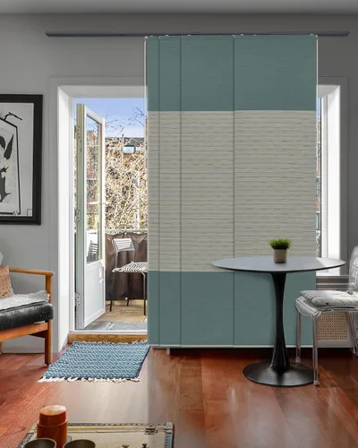 Vista 21 de GoDear Design Persianas verticales deslizantes ajustables con 99.99% de opacidad de 45.8"- 86" de ancho x 96" de alto, persianas de ventana