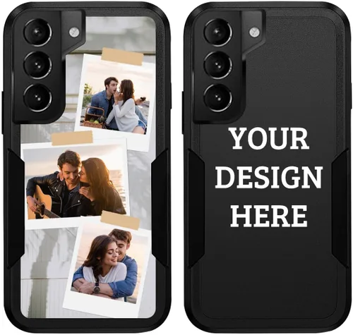 Vista 12 de Funda protectora personalizada con foto para Samsung Galaxy S22 5G, con imagen, texto, logotipo, [probada en caídas de grado militar], resistente