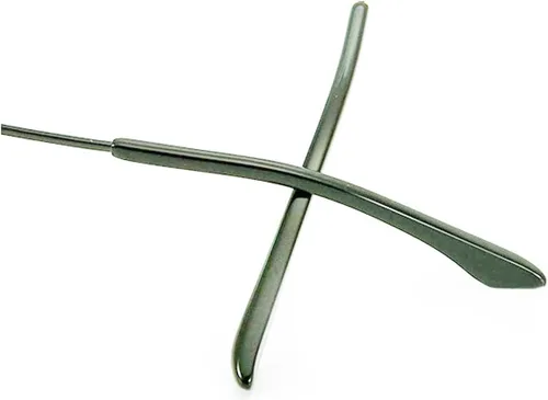 Vista 7 de Lentes de repuesto para patillas, marco, brazos, piernas, accesorios para gafas, pies con marco y vidrio, gris oscuro