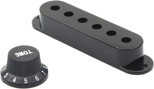 Vista 4 de Swhmc Kit de cubiertas para pastillas de guitarra de bobina única, color negro, 3 unidades Carcasa de plástico cerrada, para guitarra eléctrica