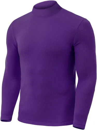 Vista 3 de Camisas de manga larga con cuello alto falso para hombre