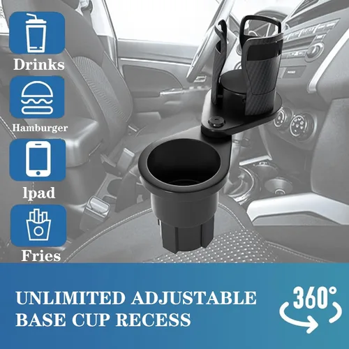 Vista 6 de Expansor de portavasos de automóvil con base ajustable y expansor para vehículos, compatible con tazas, compatible con tazas Yeti de 14/24/36/40/46