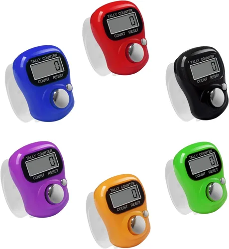 Vista 2 de Contador de Dedos Electrónico, Contador de Dedos LCD Electrónico de 5 Dígitos para Golf, Contador de Artículos, Vueltas y Tejido