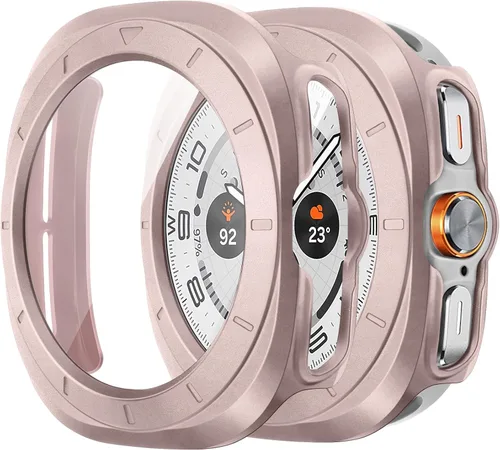 Vista 13 de Amizee Paquete de 2 fundas protectoras de pantalla compatibles con Samsung Galaxy Watch Ultra (2025/2024) de 1.772 pulgadas, con protector de negro
