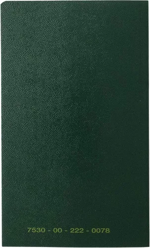 Vista 2 de Tacticai Paquete de 12 cuadernos de memorándum militares verdes, 3.2 x 5.5