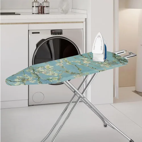 Vista 4 de Juego de funda para tabla de planchar 2 en 1 con correas de nailon y funda de hierro, funda protectora resistente a las manchas de 15 x 48 pulgadas