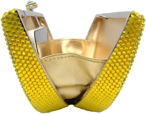 Vista 6 de Bolso de mano con diamantes de imitación brillantes para mujer, con bonito diseño de frutas, para banquetes de graduación, bolso de hombro