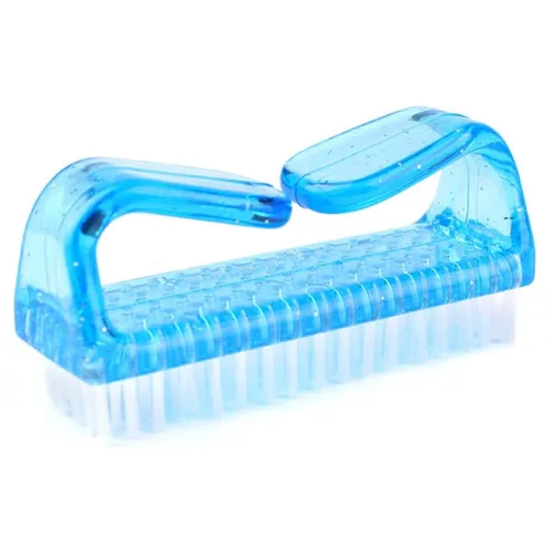 Vista 6 de 4 cepillos de uñas para uso diario - 4 tipos diferentes de cepillo de uñas con mango de plástico para limpiar las uñas - Cepillo exfoliante de uñas