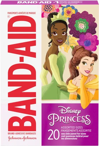 Vista 7 de Vendas Adhesivas de Marca Band-Aid para Cortes y Raspaduras Menores, Cuidado de Heridas con Personajes de Princesas Disney, Vendas Divertidas