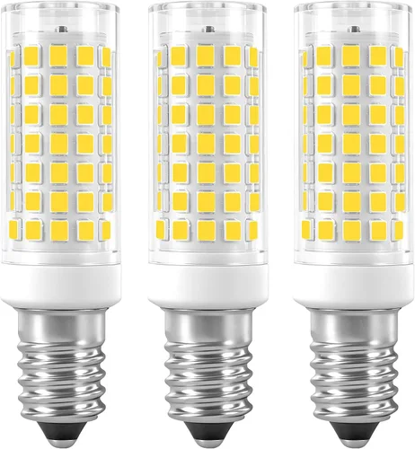 Vista 12 de Bombillas LED E14, paquete de 3 bombillas E14 con base de tornillo europea para lámpara de vela de ventana eléctrica, bombilla de refrigerador E14