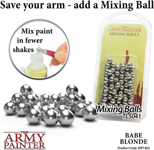 Vista 6 de The Army Painter Babe Blonde Warpaint - Pintura acrílica no tóxica a base de agua muy pigmentada para juegos de rol de mesa, juegos de mesa