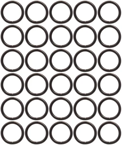 Vista 9 de BIKICOCO 1 '' Metal O-Ring Buckle Connector Round Loops no soldados con autógena para bolsos Webbing Monedero y correas de cinturón, 30