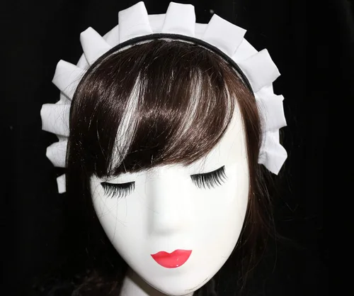 Vista 3 de Lolita Maid Cosplay - Diadema gótica para mujer