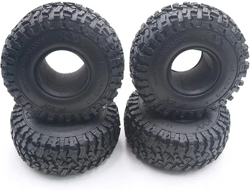 Vista 2 de KYX Racing Rubber 1.9 Inch Neumáticos 4.646 in x 1.772 in Neumáticos para 1/10 Rc Crawler (2pcs)