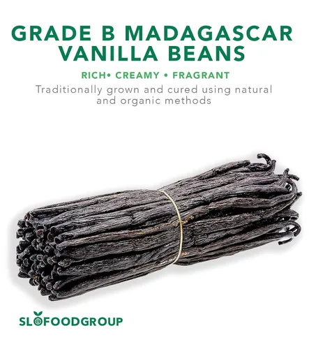 Vista 7 de Slofoodgroup - Granos de vainilla de Madagascar - Extracto de vainas de vainilla de grado B - 8 onzas - Planifolia de vainilla bourbon de grado
