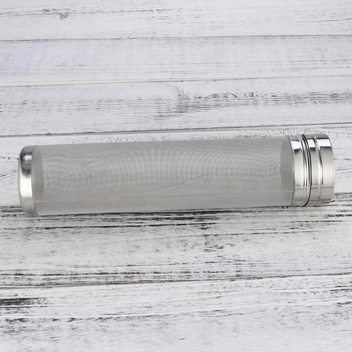 Vista 6 de SHOWERORO Cartucho de filtro de cerveza de acero inoxidable de 12 pulgadas colador de malla para elaboración de vino casero y herramienta