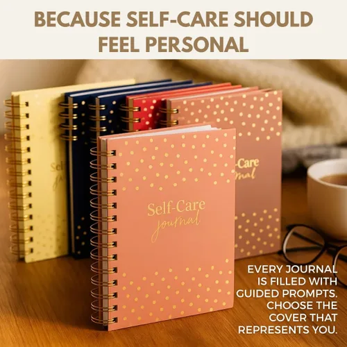 Vista 8 de Diario diario de cuidado personal para mujeres, A5, diario de bienestar con indicaciones, diario de objetivos de regalo para mujeres para felicidad