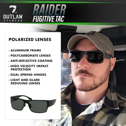 Vista 4 de Raider TAC - Gafas de sol tácticas para hombre y mujer