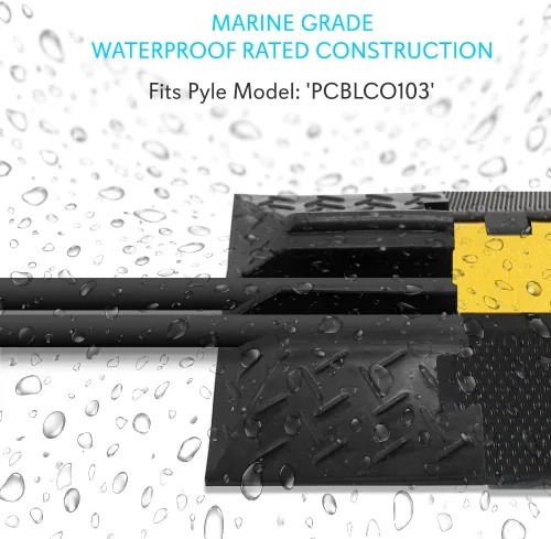 Vista 3 de Pyle Tapa de extremo de rampa de cable – pieza de acabado para rampa protectora de cable Pyle PCBLCO103 – Pyle PCBL103ENDCP02