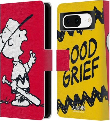 Vista 50 de Head Case Designs Officially Licensed Peanuts Charlie & Woodstock Nap Halfs and Laughs Leather Wallet Case Compatible with Google Pixel 8