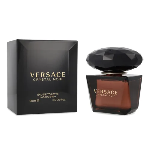 Vista 3 de Versace Crystal Noir Eau de Toilette Mini para mujer, 0.17 onzas