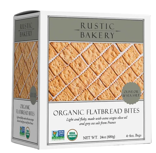 Vista 13 de Rustic Bakery Pan plano de masa madre hecho a mano, aceite de oliva y Sel Gris, galletas de charcutería de sal marina, galletas artesanales