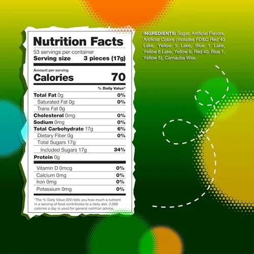 Vista 2 de Jaw Breakers Candy Bolsa de 2 libras Surtido con sabor a frutas Dulces duros envueltos individualmente Aproximadamente 160 piezas Cereza