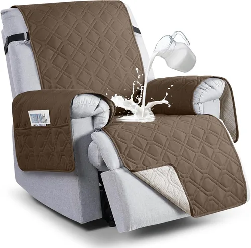 Vista 14 de VANSOFY Fundas 100% impermeables para sillas reclinables, funda antideslizante para silla reclinable para perros, protector de muebles, funda