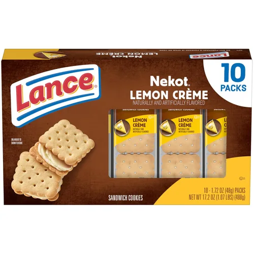 Vista 33 de Lance - Galletas saladas tipo sándwich, Captain's Wafers, paquete variado, 10 paquetes individuales, 6 sándwiches en cada uno