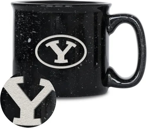 Vista 64 de Rico Industries NCAA Speckle 12oz Laser Engraved Campfire Mug