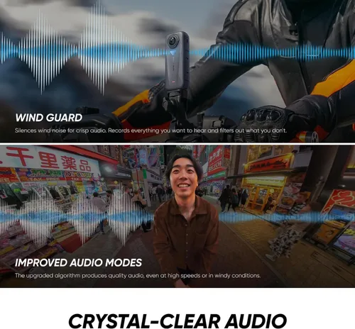 Vista 9 de Insta360 Paquete de buceo X4 Air Cámara de acción 8K 360 más ligera para aventuras épicas, lentes reemplazables, para acción, viajes, vlogging. El