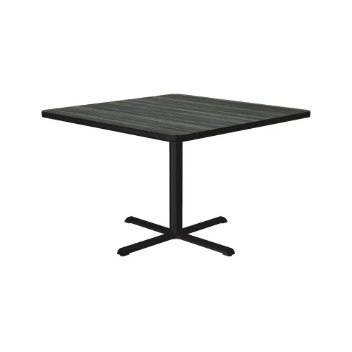 Vista 28 de Correll Mesa de bar redonda de 30 pulgadas, mesa de cóctel de comedor de 29 pulgadas de alto, parte superior laminada de nogal duradero, base