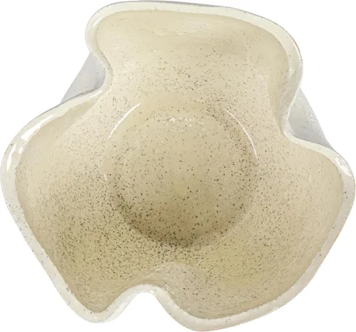 Vista 4 de Bloomingville Maceta de cerámica con volantes de 7.25 pulgadas con acabado de arena y esmalte reactivo, capacidad para maceta de 4 pulgadas