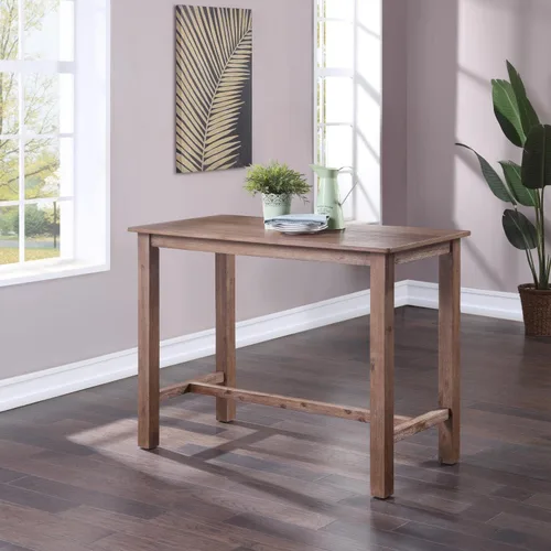 Vista 5 de Boraam Sonoma Pub Table - Cepillo de alambre de madera de granero