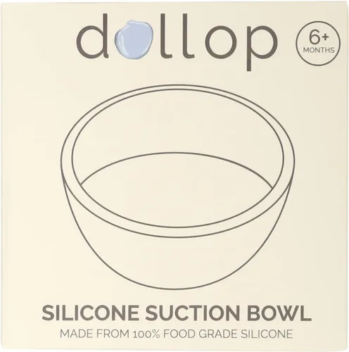 Vista 8 de dollop Tazón de succión de silicona, sin BPA, apto para lavavajillas y microondas (rosa polvoriento)