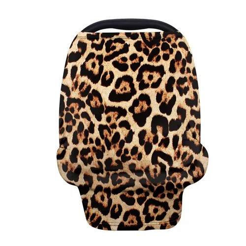 Vista 18 de Forchrinse Black and White Cow Print Nursing Cover Breastfeeding Scarf Soft Car Seat Cover for Babies Girls Infant Carseat Multi-Use Cover