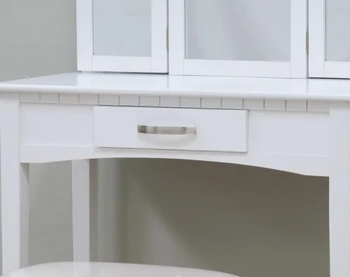 Vista 2 de Mueble tocador Frenchi Home Furnishing, Cereza, Blanco