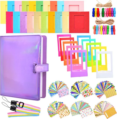 Vista 9 de Sunmns - Kit de accesorios para álbum Instax Mini, color negro