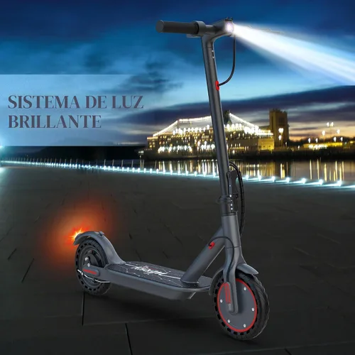Vista 7 de Electric Scooter, 350W Strong Motor, Up to 19 MPH, E/D/S 3 Gear Speed, 15 Miles Range, Foldable Lightweight E-Scooter with 8.5 Inch Tires, Smart APP