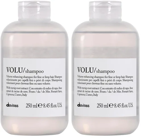 Vista 13 de Davines VOLU/Shampoo, Volumizing Cleanser for Fine or Limp Hair - Gentle Root Lifting Formula for Lasting Body & Lightness - Turnip Root Extract