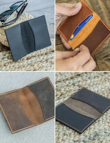 Vista 11 de Handcrafted Genuine Leather Wallets, Minimalist Cardholders, and Passport Covers, Handmade Gift