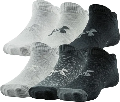 Vista 82 de Under Armour Calcetines ligeros invisibles Essential 2.0 para niños (paquete de 6)