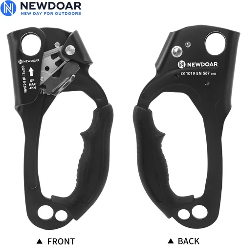 Vista 4 de NewDoar Certificado UIAA y CE - Ascendedor de mano para escalada en roca, arborista, equipo de rapel para cuerda de 8~13MM