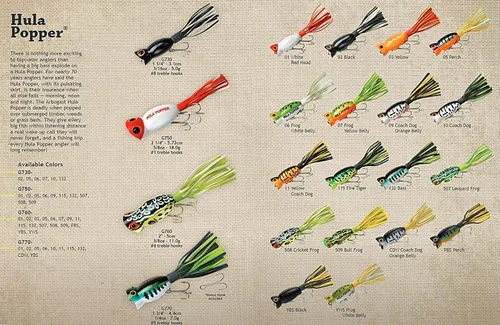 Vista 4 de Arbogast Hula Popper - Señuelo de pesca para lubina de agua superficial