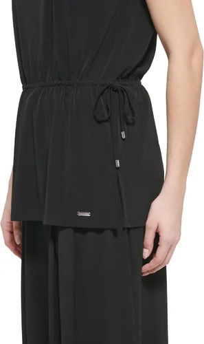 Vista 5 de Calvin Klein Camiseta de punto con cordón sin mangas para mujer