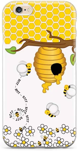Vista 13 de Inspired Cases - Funda con textura 3D para iPhone Xs Max - Funda protectora de goma para iPhone Xs Max de Apple - Honey Bee