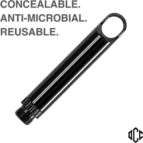 Vista 4 de DAILYCARRYCO. Soporte para palillos de dientes de titanio TiPick - Portátil de metal para viajes - Palillo mondadientes reutilizable EDC micro