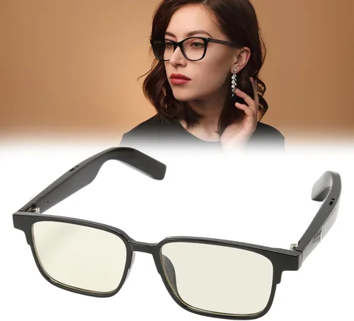Vista 5 de Lentes inteligentes, gafas Bluetooth 5.3, lentes de audio inteligentes, micrófono integrado, altavoz IPX4, lentes de sol Bluetooth compatibles