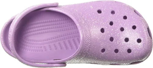 Vista 5 de Crocs Zuecos clásicos brillantes unisex para adultos, zapatos metálicos y con purpurina, Metálico